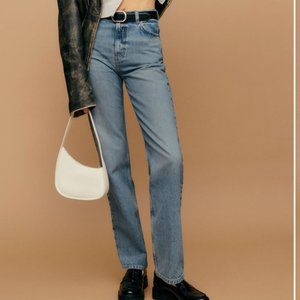 NWOT Abby High Rise Straight Jeans - Galway